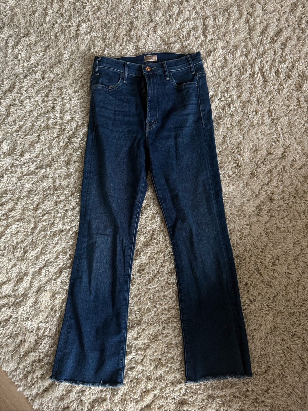 Dark Blue MOTHER Women's Ankle Jeans